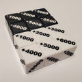Positive 1000 and Negative 1000 Counter Dice Compatible with One Piece TCG