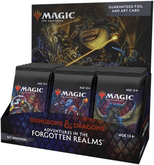 Adventures in the Forgotten Realms Set Booster Box | 30 Packs (360 Magic Cards), Black